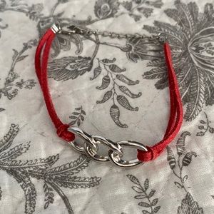 Red and Silver Bracelet
